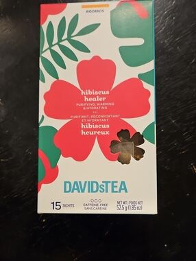DAVIDsTEA Hibiscus Healer Rooibos Tea - 15 Sachets